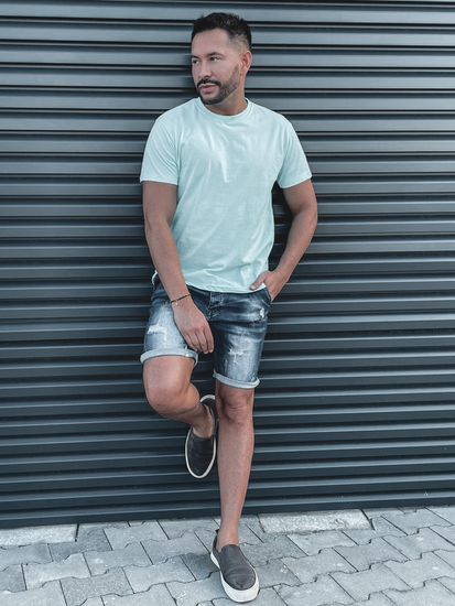 Men's Basic Cotton T-shirt Mint Bolf 192397A