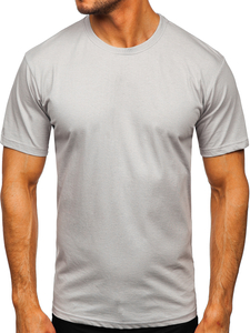 Men's Basic Cotton T-shirt Grey Bolf 192397