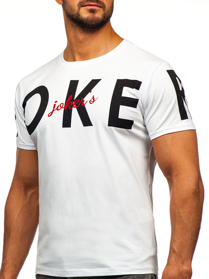 Men's Printed T-shirt White Bolf M195