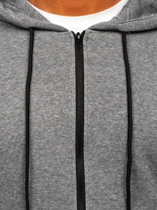 Men's Zip Hoodie Dark Grey Bolf HW2787