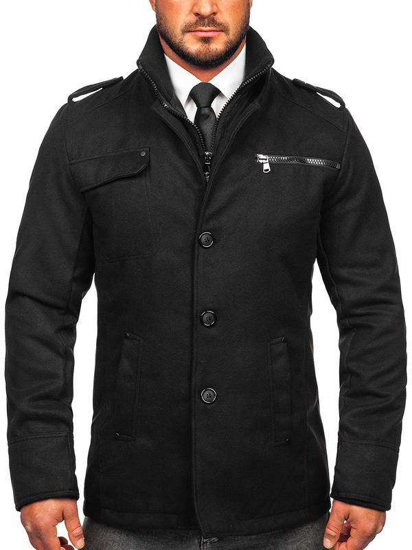 Men's Coat Black Bolf 8856