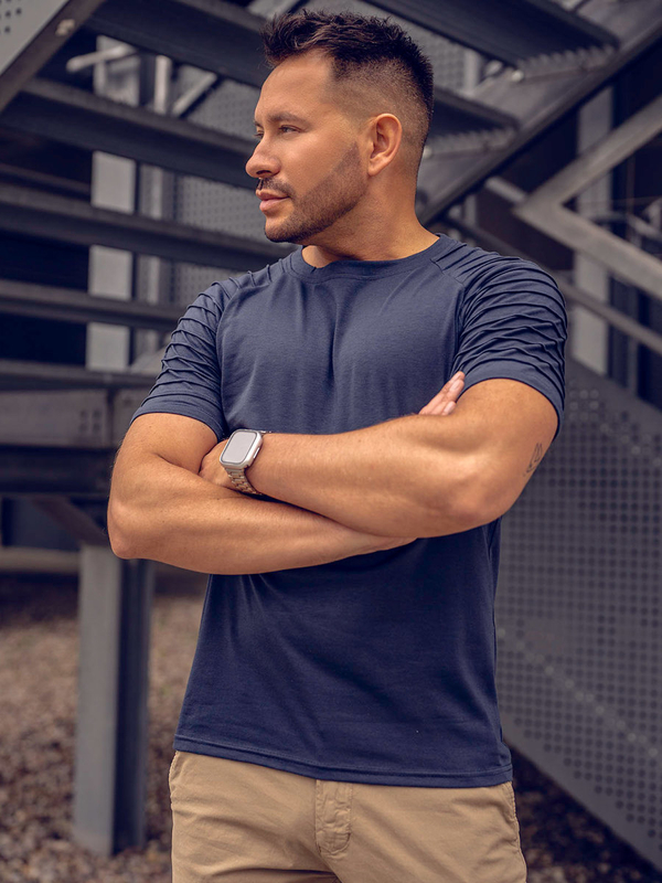 Men's Basic T-shirt Navy Blue Bolf 8T88A