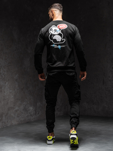 Men's Printed Sweatshirt Black Bolf 8744A1