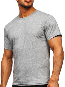 Men's Basic Cotton T-shirt Dark Grey Bolf 192397
