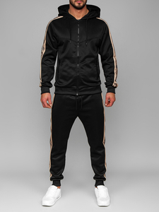 Men's Tracksuit with hood Black Bolf 3A167