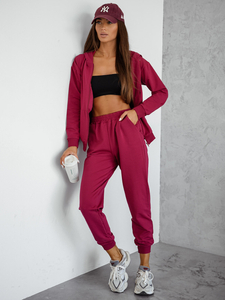 Women’s 2-Piece Sport Outfit z kapturem Claret Bolf 821110