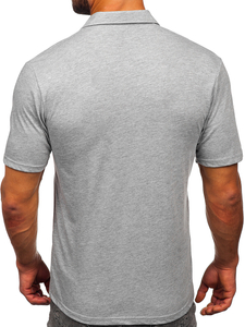 Men's Cotton Polo Shirt Grey Bolf 143006