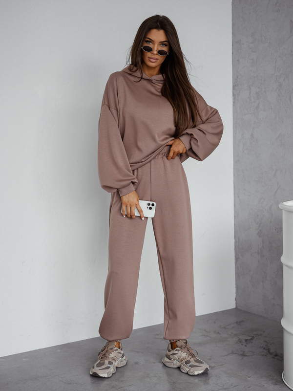 Women’s 2-piece Sport Outfit with butter hood Cappuccino Bolf 525