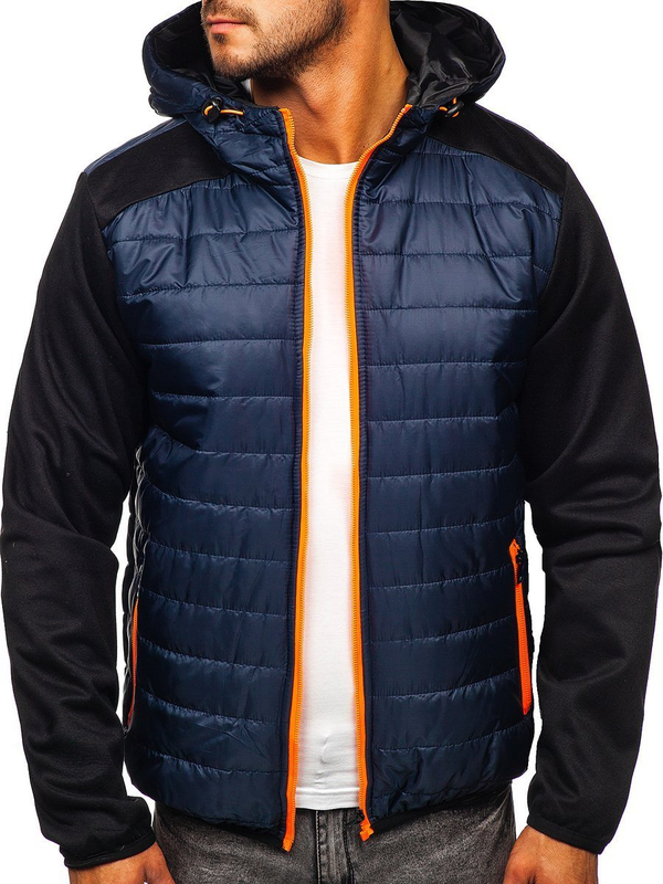 Men's Transitional Jacket Navy Blue Bolf TY12