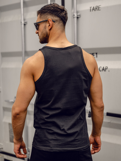 Men’s Printed Tank Top Black Bolf 14834A