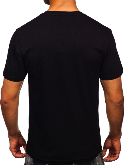 Men's Cotton Printed T-shirt Black Bolf MPO3559