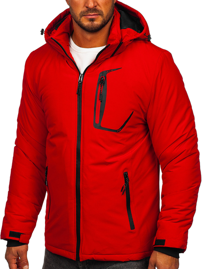 Men's Winter Jacket Red Bolf HKK2025