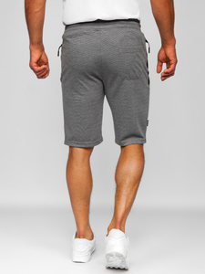 Men's Sweat Shorts Grey-Black Bolf Q3874