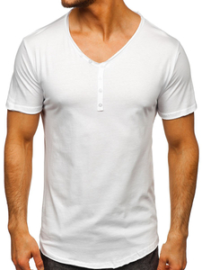 Men’s Basic V-neck T-shirt White Bolf 4049
