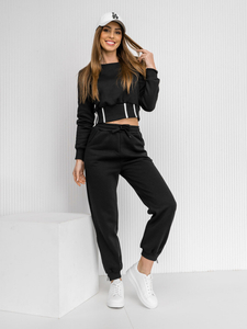 Women’s 2-Piece Oversize Sport Outfit Bolf Black 8C78A1