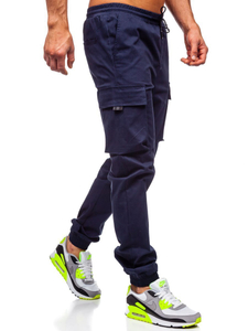 Men's Cargo Joggers Navy Blue Bolf 701
