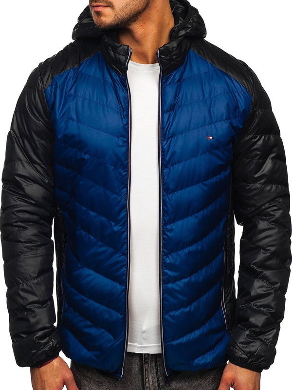 Men's Transitional Down Jacket Navy Blue Bolf 1905