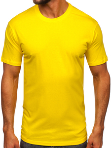 Men's Basic Cotton T-shirt Yellow Bolf 192397