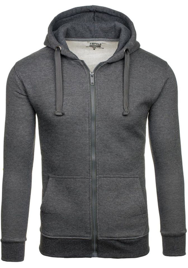 Men's Zip Hoodie Anthracite Bolf 2008
