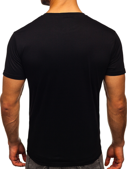 Men's Printed T-shirt Black Bolf KS2385