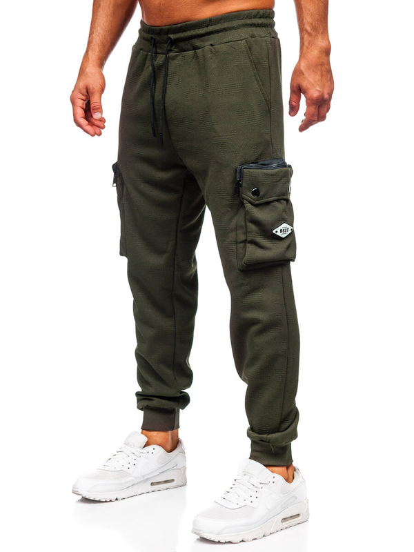 Men’s Cargo Joggers Green Bolf K17