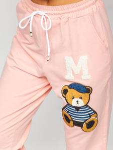 Women's 2-Piece Tracksuit Pink Bolf 52308