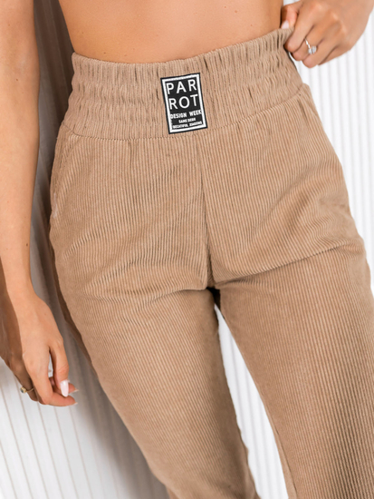 Women’s Striped Sweatpants Brown Bolf W7858