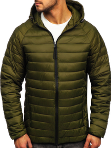Men's Quilted Lightweight Jacket Green Bolf 13021
