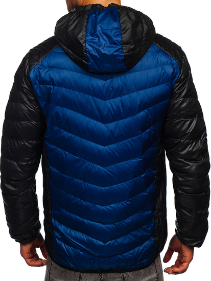 Men's Transitional Down Jacket Navy Blue Bolf 1905