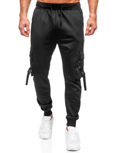 Men's Cargo Joggers Black Bolf 8K1118