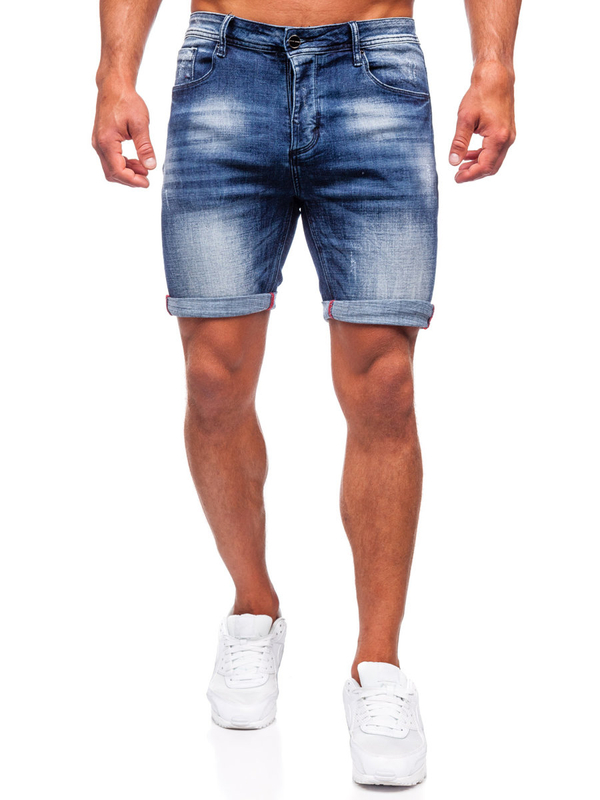 Men's Denim Shorts Navy Blue Bolf MP0261B