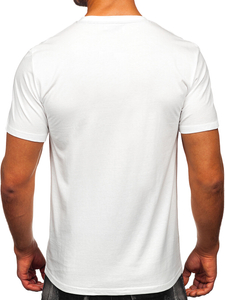 Men's Cotton Printed T-shirt White Bolf MPO3538